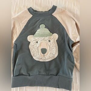 Little Sleepies Polar Bear Appliqué Crewneck Sweatshirt